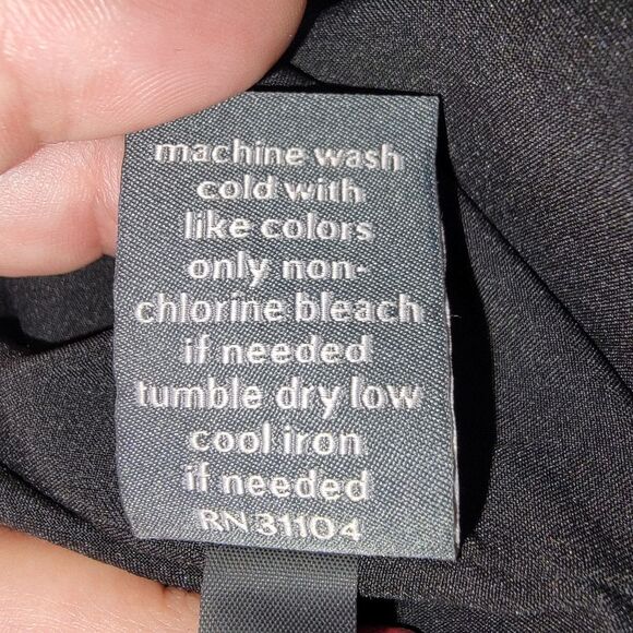 The Limited Nwt High Waist Black Satin Wide Leg Pants Size 8 - Picture 8 of 8